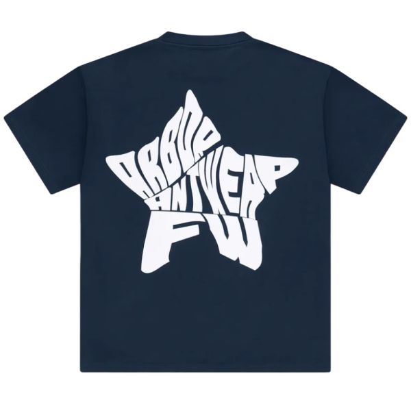 Arbor Antwerp White Star T-shirt Navy