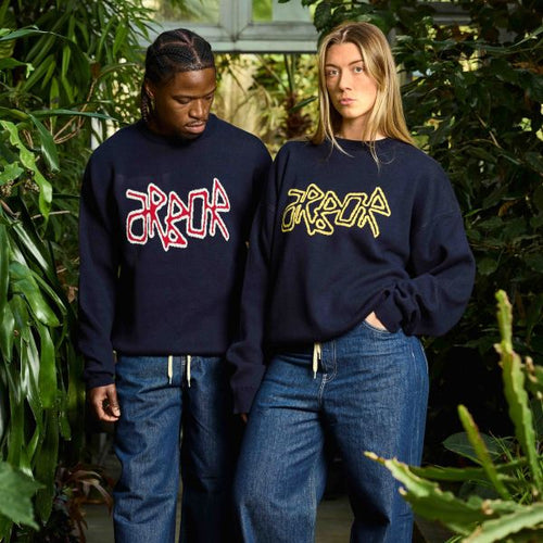 Arbor Antwerp Logo Knit Sweater Navy
