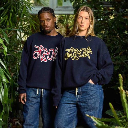 Arbor Antwerp Logo Knit Sweater Navy