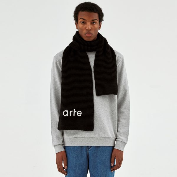 Arte Antwerp Aaron Knit Sjaal Zwart
