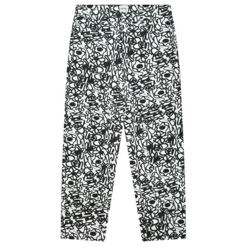 Arte Antwerp Allover Flowers Broek Zwart/Wit