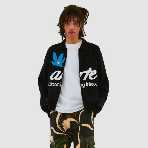 Arte Antwerp Blooming Ideas Cardigan Zwart