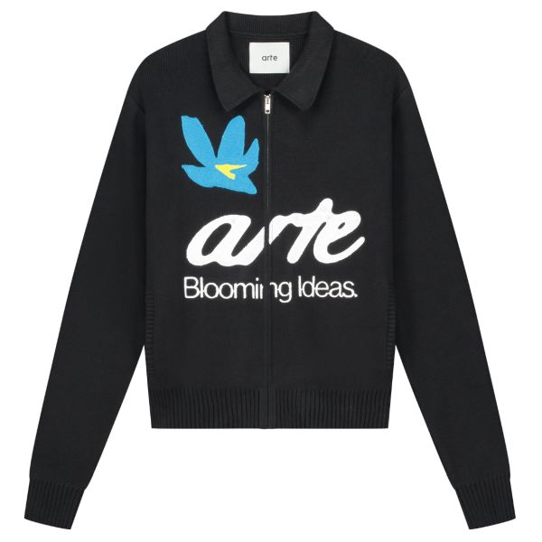 Arte Antwerp Blooming Ideas Cardigan Zwart
