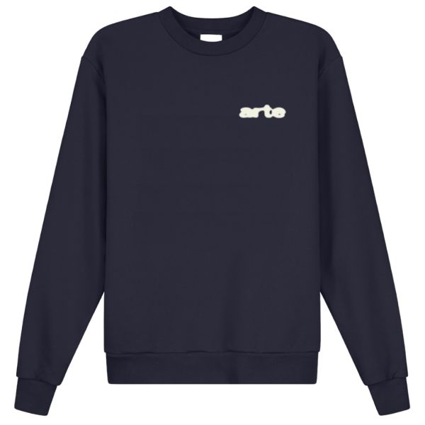 Arte Antwerp Blur Flower Sweater Navy