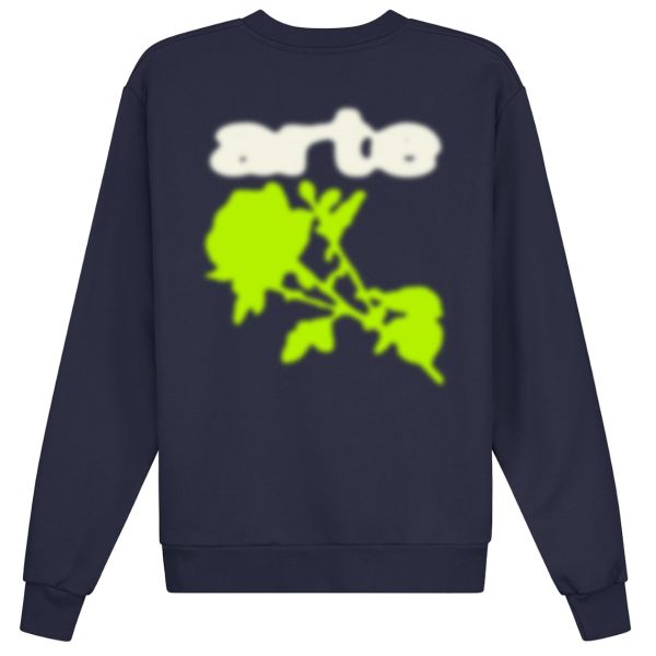 Arte Antwerp Blur Flower Sweater Navy