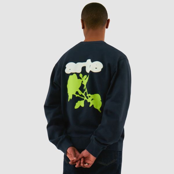 Arte Antwerp Blur Flower Sweater Navy