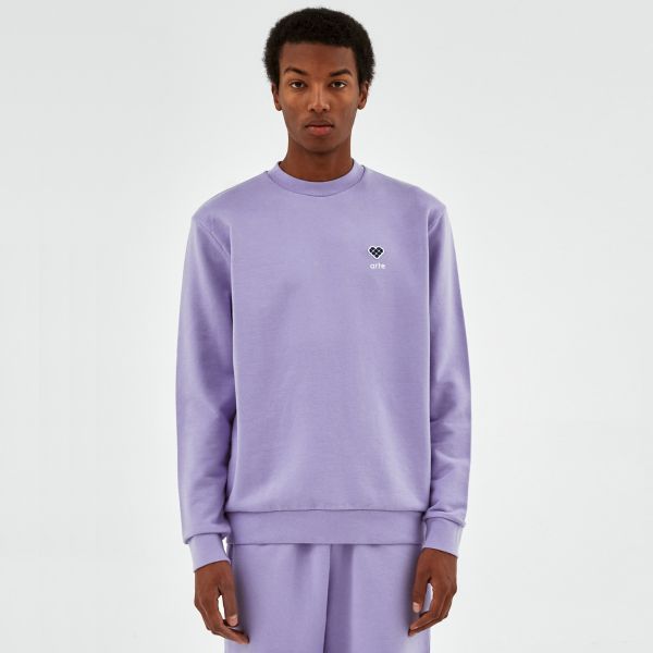 Arte Antwerp Cohen Heart Patch Sweater Paars