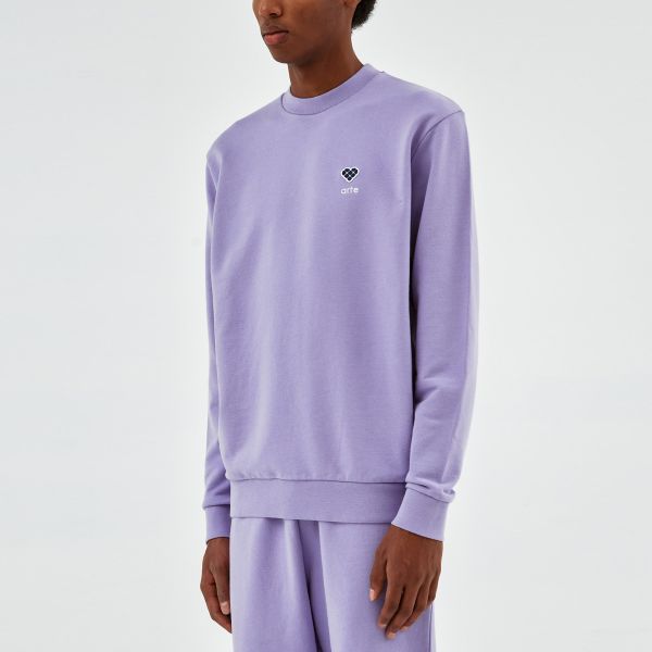 Arte Antwerp Cohen Heart Patch Sweater Paars