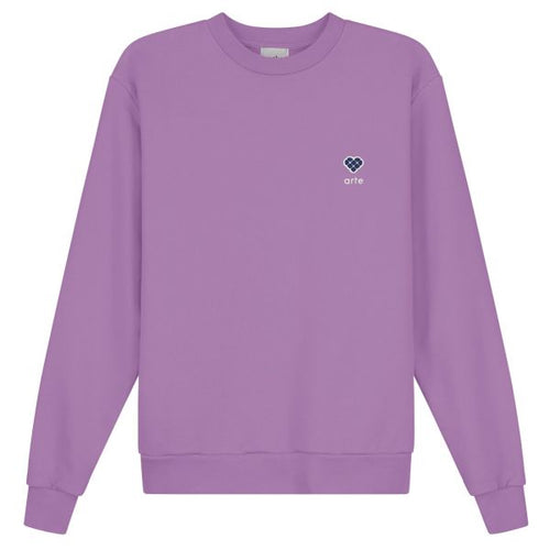Arte Antwerp Cohen Heart Patch Sweater Paars