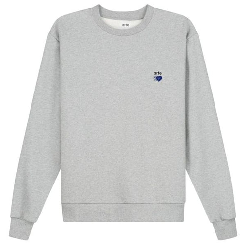 Arte Antwerp Cohen Pixel Heart Sweater Grijs