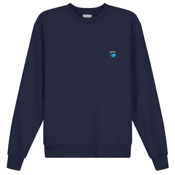 Arte Antwerp Cohen Pixel Heart Sweater Navy