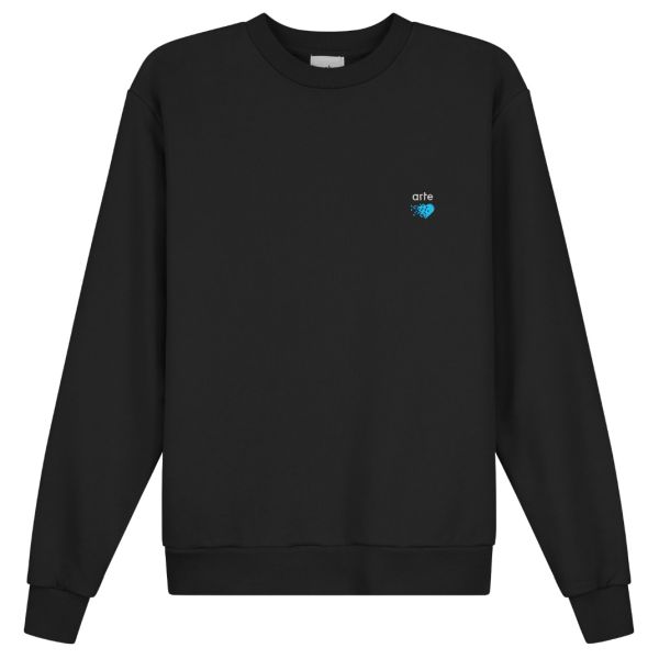 Arte Antwerp Cohen Pixel Heart Sweater Zwart