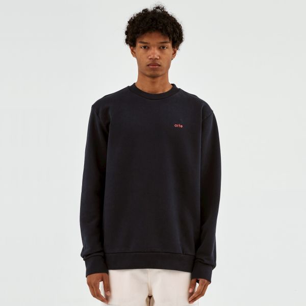 Arte Antwerp Conrad Back Print Sweater Navy
