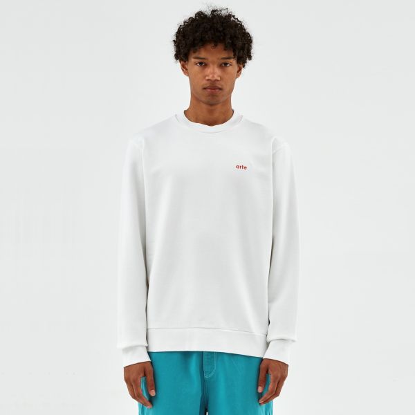 Arte Antwerp Conrad Back Print Sweater Wit