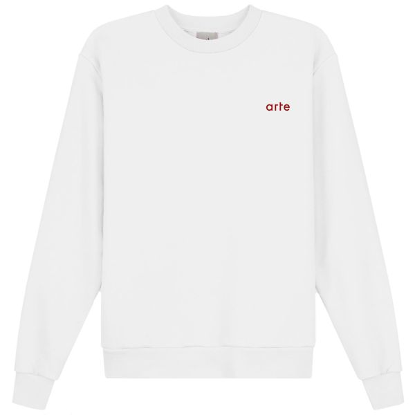 Arte Antwerp Conrad Back Print Sweater Wit