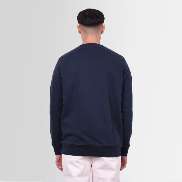 arte antwerp conrad chenille logo sweater navy