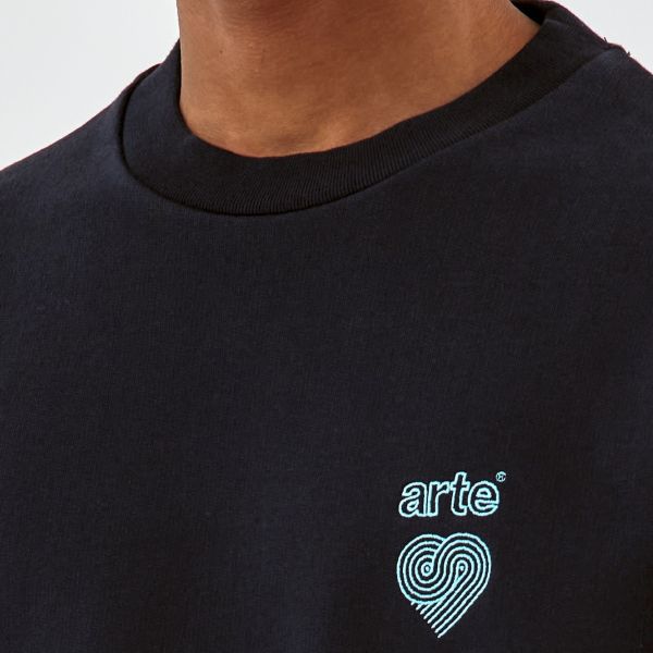 Arte Antwerp Conrad Heart Logo Sweater Navy