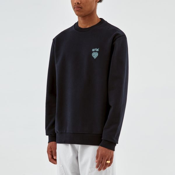 Arte Antwerp Conrad Heart Logo Sweater Navy