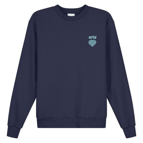 Arte Antwerp Conrad Heart Logo Sweater Navy