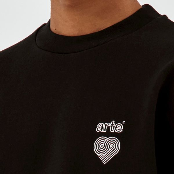 Arte Antwerp Conrad Heart Logo Sweater Zwart