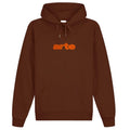 Arte Antwerp Embroidery Logo Hoodie Bruin