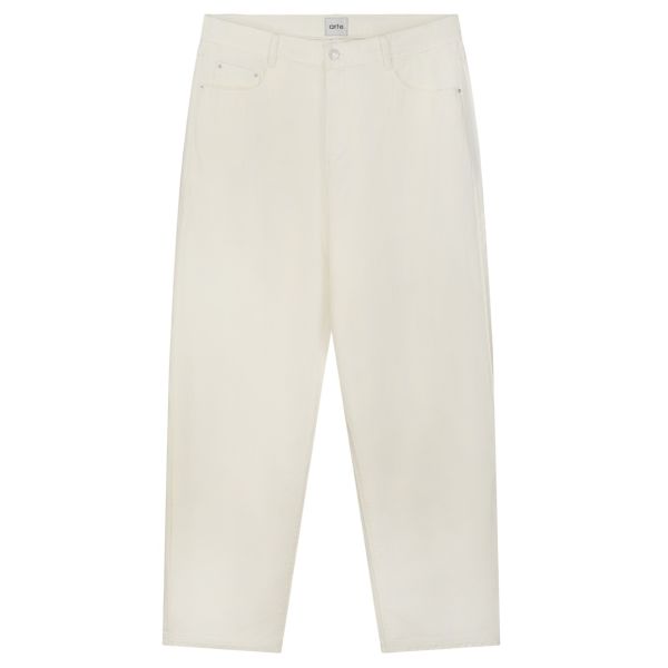 Arte Antwerp Embroidery Pocket Broek Off White