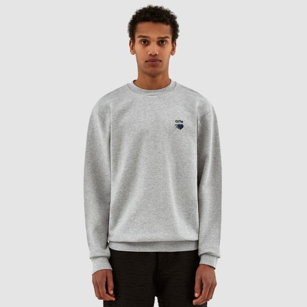 Arte Antwerp Cohen Pixel Heart Sweater Grijs