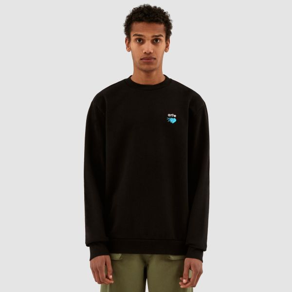 Arte Antwerp Cohen Pixel Heart Sweater Zwart