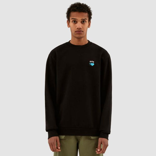 Arte Antwerp Cohen Pixel Heart Sweater Zwart