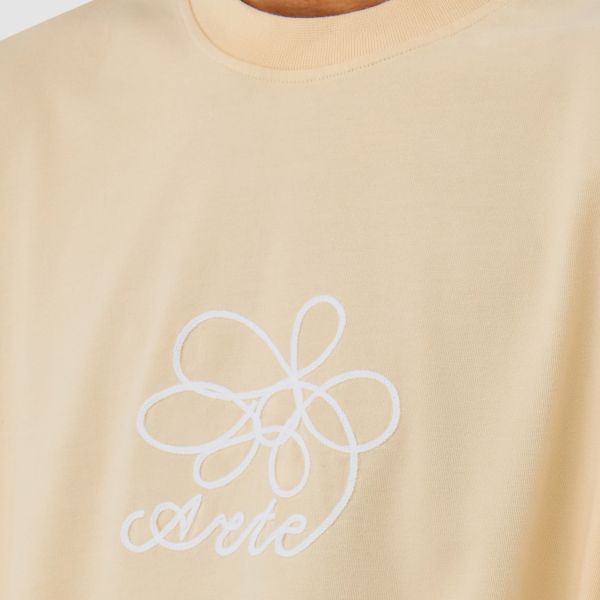 Arte Antwerp Flower Embroidery T-shirt Off White