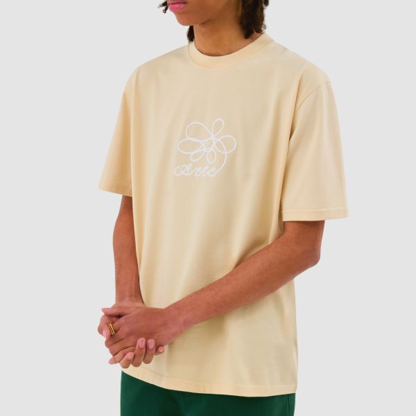 Arte Antwerp Flower Embroidery T-shirt Off White