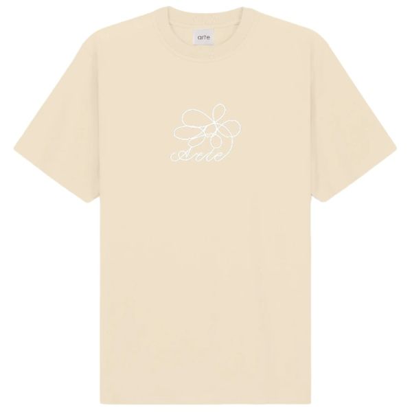 Arte Antwerp Flower Embroidery T-shirt Off White