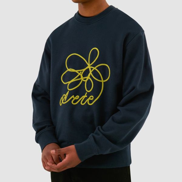 Arte Antwerp Flower Logo Sweater Navy
