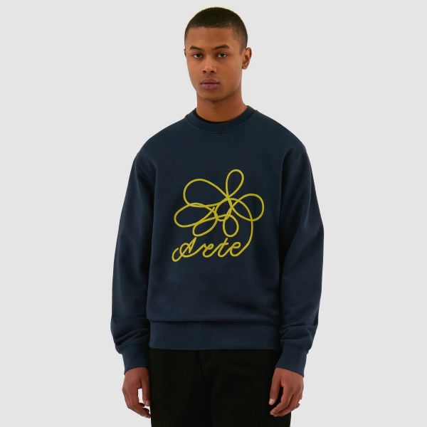 Arte Antwerp Flower Logo Sweater Navy