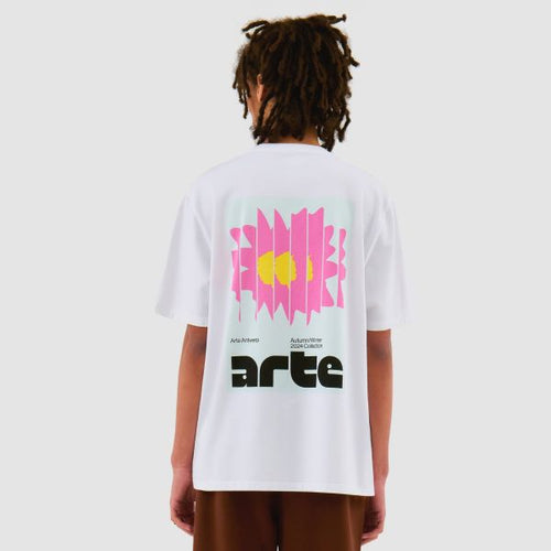 Arte Antwerp Flower Poster T-shirt Wit