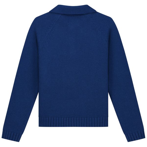 Arte Antwerp Football Knit Longsleeve Polo Navy