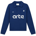 Arte Antwerp Football Knit Longsleeve Polo Navy