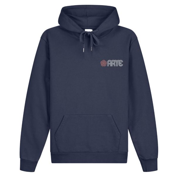 Arte Antwerp Hank Back Circle Flower Hoodie Navy