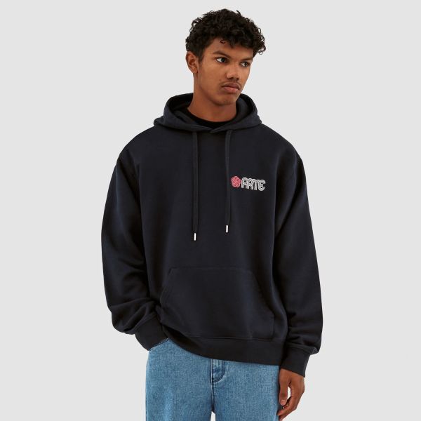Arte Antwerp Hank Back Circle Flower Hoodie Navy