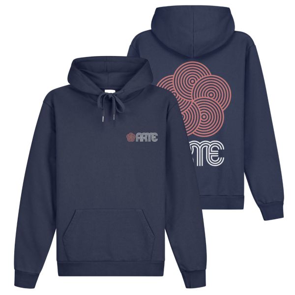 Arte Antwerp Hank Back Circle Flower Hoodie Navy