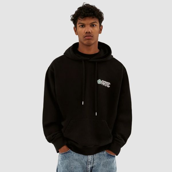 Arte Antwerp Hank Back Circle Flower Hoodie Zwart
