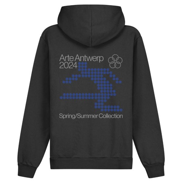 Arte Antwerp Hank Back Circles Hoodie Zwart