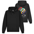 Arte Antwerp Hank Back Hearts Hoodie Zwart