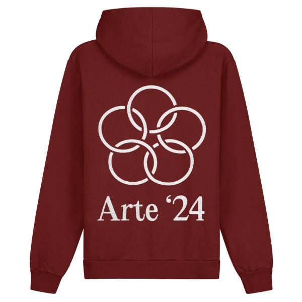 Arte Antwerp Hank Back Rings Hoodie Bordeaux