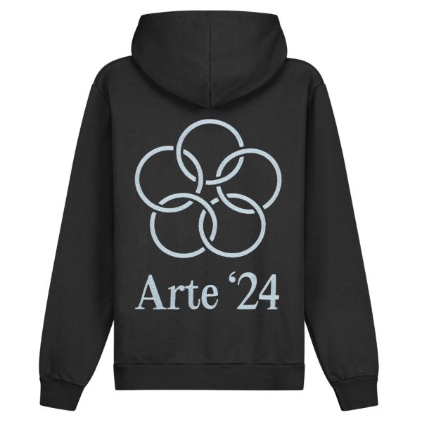 Arte Antwerp Hank Back Rings Hoodie Zwart