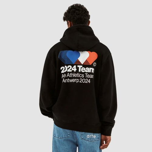 Arte Antwerp Hank Back Team Hoodie Zwart