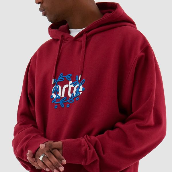 Arte Antwerp Hank Arte Front Hoodie Bordeaux