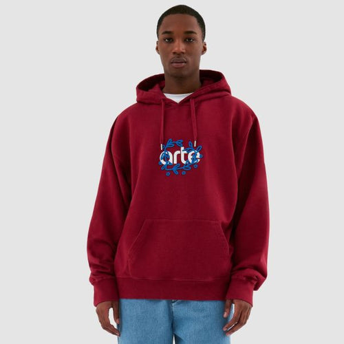 Arte Antwerp Hank Arte Front Hoodie Bordeaux