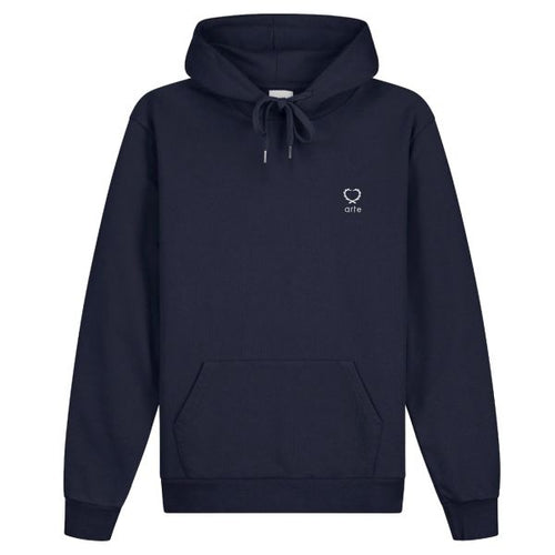 Arte Antwerp Hank Small Heart Hoodie Navy