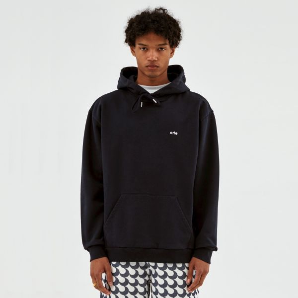 Arte Antwerp Hannes Back Print Hoodie Zwart
